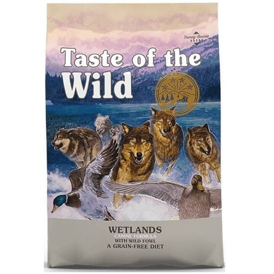 Taste of the Wild Krmivo pre psa Wetlands Kačka 5,6kg