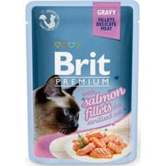 Brit premium Cat vreciek. Salmon for Sterilized 100 g