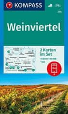 Weinviertel 1:50 000 / sada 2 turistických máp KOMPASS 204