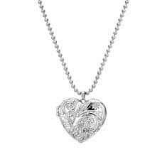 Hot Diamonds Strieborný srdiečkový náhrdelník s diamantom Memories Heart Locket DP772