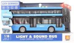 Lamps Autobus dvojposchodový modrý na batérie