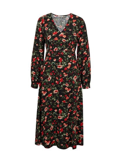 Orsay Červeno-černé dámské květované šaty ORSAY