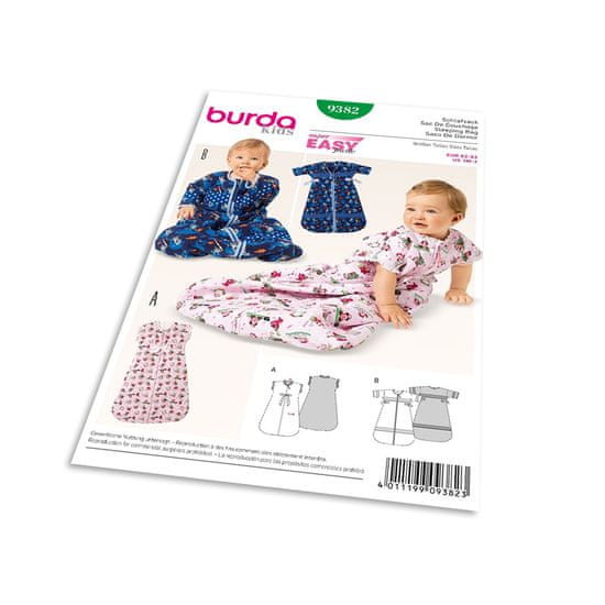 Burda Strih Burda 9382 - Detský spací vak