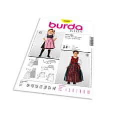 Burda Strih Burda 9509 - Detské krojové šaty