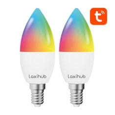 Laxihub Laxihub LAE14S Wifi Bluetooth TUYA inteligentná LED žiarovka (2 ks)