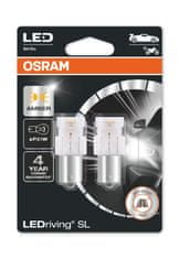 Osram OSRAM LED P21W 7506DYP-02B AMBER 12V 2W BA15s