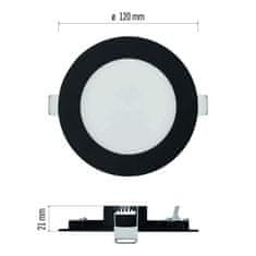 EMOS EMOS LED podhľadové svietidlo NEXXO čierne, 12 cm, 7 W, teplá/neutrálna biela ZD1323