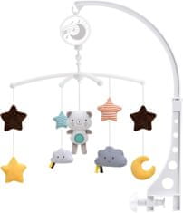 Lean-toys Kolotoč s medvedíkom Melody pre detskú posteľ