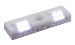 APT  XZ1808 Osvetlenie s pohybovým senzorom 8 LED, 3x AA - biele