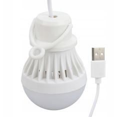 APT  ZD92 Kempingová LED lampa USB, 2,5 W, 1m biela