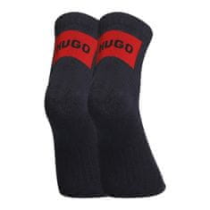 Hugo Boss 2PACK ponožky členkové tmavo modré (50491223 401) - veľkosť M