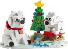 LEGO Icons 40571 Ľadové medvede na Vianoce