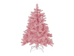 Beliani Vianočný stromček 120 cm ružový FARNHAM