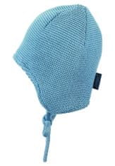 Sterntaler Čiapka pletená GOTS bavlnená podšívka na viazanie blue chlapec veľ. 33 cm - 0-1 m