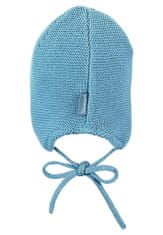 Sterntaler Čiapka pletená GOTS bavlnená podšívka na viazanie blue chlapec veľ. 33 cm - 0-1 m