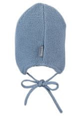 Sterntaler Čiapka pletená GOTS bavlnená podšívka na viazanie blue chlapec veľ. 37 cm - 2-3 m