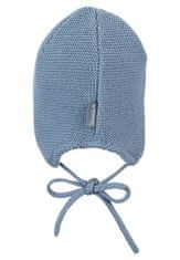 Sterntaler Čiapka pletená GOTS bavlnená podšívka na viazanie blue chlapec veľ. 43 cm - 5-6 m