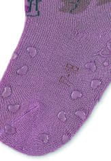 Sterntaler Ponožky protišmykové Medvíked ABS 2ks v balení purple dievča veľ. 21/22 cm - 18-24 m