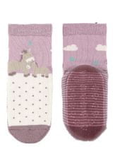 Sterntaler Ponožky protišmykové Pony AIR lilac dievča veľ. 17/18 cm- 9-12 m