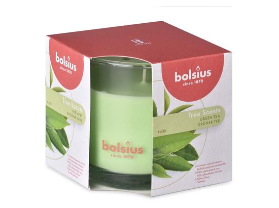Bolsius Aromatic 2.0 Vonná sviečka v skle, 95x95mm, Green Tea