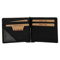 Lagen Kožená tenká peňaženka Lagen Handy I Core Black