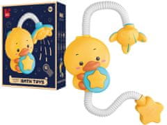 Lean-toys Duck Duck Hračka do sprchy na batérie do kúpeľa