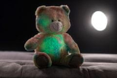 Teddies Rojko medveď dúhový plyš 40cm na batérie so svetlom so zvukom