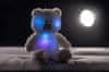 Rojko medveď biely plyš 40cm na batérie so svetlom so zvukom
