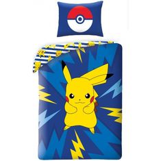 Halantex Bavlnené posteľné obliečky Pokémon Pikachu - Bleskový šok