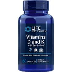 Life Extension Doplnky stravy Vitamins D And K With Sea Iodine