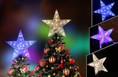CoolCeny Svietiaca LED hviezda na vianočný stromček - Fialová