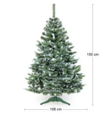 nabbi Vianočný stromček Christee 14 150 cm - zelená / biela