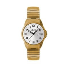 LAVVU Pánske hodinky s naťahovacím remienkom 0025, Stockholm Big Gold