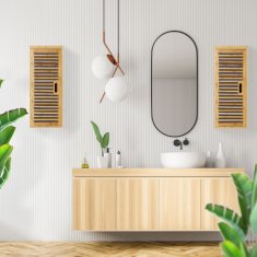Relax Kúpeľňová nástenná skrinka bambus 2 police 0301