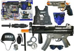 Lean-toys Súprava policajných šípok MP5 Revolver