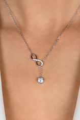 Brilio Silver Pôvabný pozlátený náhrdelník so zirkónmi NCL123Y