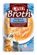 Chúru Cat CIAO Broth Chicken&Tuna Recipe 40g