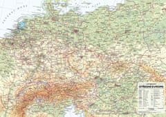 Stredná Európa - nástenná všeobecne geografická mapa 1 : 1 715 000