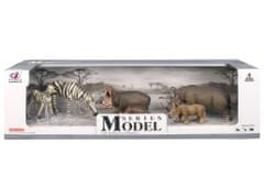 EP LINE Sada Model Svet zvierat zebry, hrochy, nosorožce