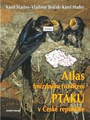 Atlas hniezdneho rozšírenia vtákov v ČR 2001-2003 + Vtáčie oblasti ČR - Karel Šťastný 2x kniha