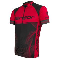 Sensor Cycling Team Up Jersey - pánske, čierna/červená - veľkosť S