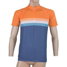 Sensor Dres Cycling Summer Stripe - pánsky, modrý/oranžový - veľkosť S