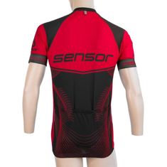 Sensor Cycling Team Up Jersey - pánske, čierna/červená - veľkosť S