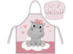 BrandMac Detská zástera s kuchárskou čiapkou Hippo