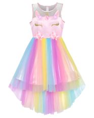 Unicorn Karnevalové šaty veľkosť 104 - Dúhový jednorožec