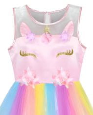 Unicorn Karnevalové šaty veľkosť 122 - Dúhový jednorožec