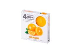 Čajové Maxi 4ks Orange vonné sviečky