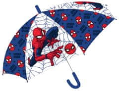 EXCELLENT Detský automatický dáždnik bielo-modrý 74cm - Spiderman