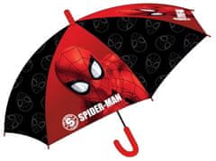 MARVEL COMICS Detský automatický dáždnik čierno-červený 74cm - Spiderman