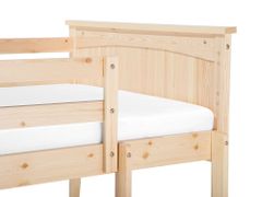Beliani Poschodová posteľ 90 x 200 cm svetlé drevo RADON